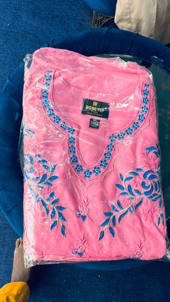 Robe Brodée Rose Robe VIP