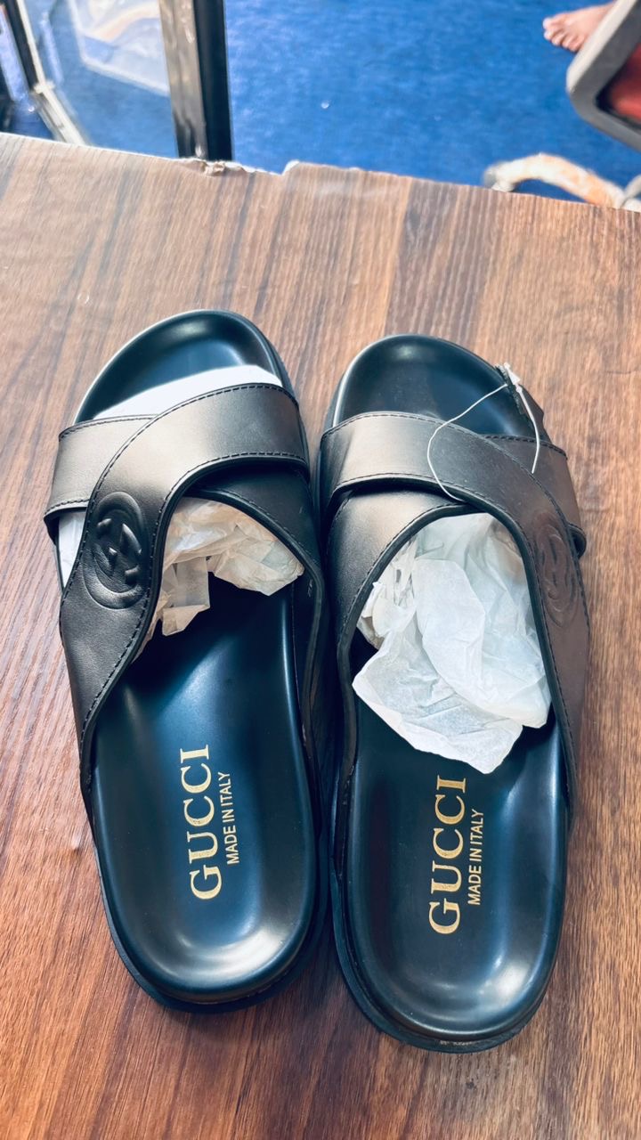 Sandales Gucci Cuir Noir